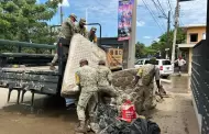 Reconoce Sheinbaum labor de las Fuerzas Armadas en emergencia por lluvias