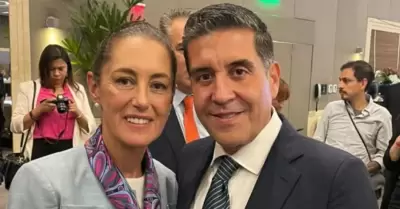 Claudia Sheinbaum y José María Tapia