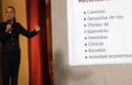 Presenta Sheinbaum 4 ejes de trabajo para ayudar a damnificados por lluvias