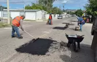 Continan jornadas de bacheo en Hermosillo