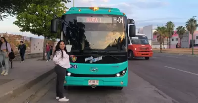 Lizeth Ávila Valenzuela, conductora de autobús