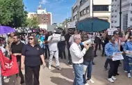 Staus realiza marcha; piden mayor asignacin de recursos para la Unison