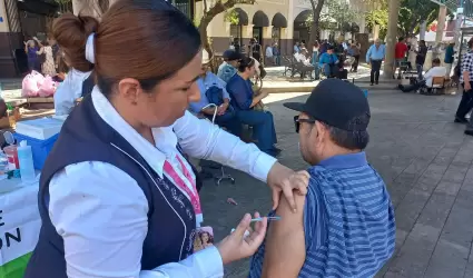Mdulo de vacunacin en el Mercado Municipal