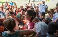 "No están solos": Presidenta Claudia Sheinbaum se reúne con el pueblo de Veracruz y Puebla en entrega de apoyos por afectaciones de lluvias