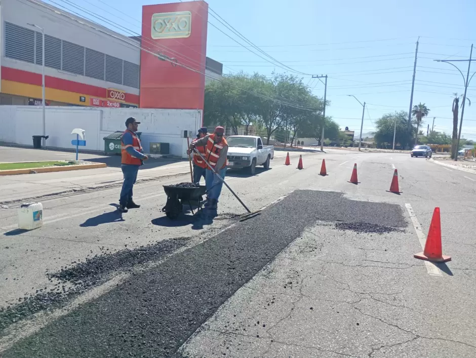 Bacheo en Hermosillo
