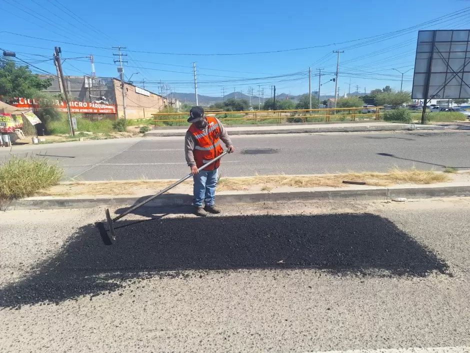 Bacheo en Hermosillo