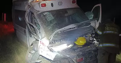 Choque de ambulancia del Issste