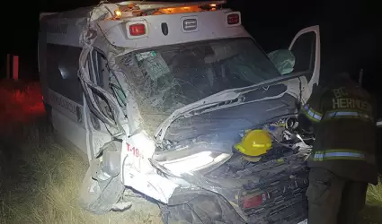 Choque de ambulancia del Issste