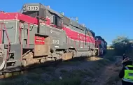 Trenes chocan de frente en el parque industrial de Hermosillo