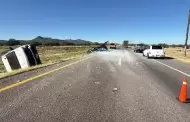 Aparatoso accidente vehicular en el tramo Hermosillo-Magdalena