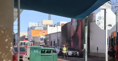 Incendio en comercio del Centro de Hermosillo