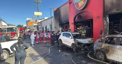 Incendio en el Centro de Hermosillo