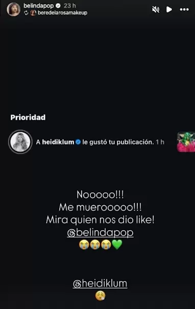 Heidi Klum reacciona al disfraz de Belinda en Beliween 2025