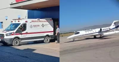 Traslado de vctima de incendio