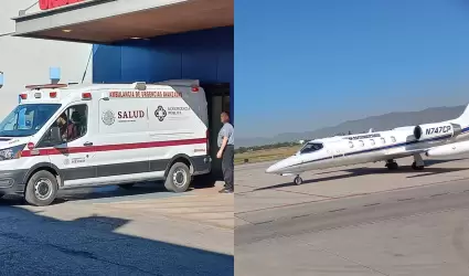 Traslado de vctima de incendio