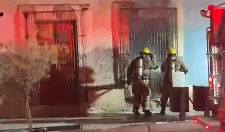 Incendio en colonia Centenario