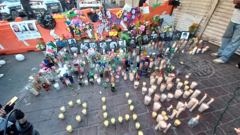 Marcha de estudiantes en Hermosillo.