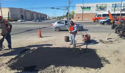 Bacheo en Hermosillo