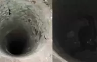 VIDEO "Demonio en el pozo": mujer causa terror en redes