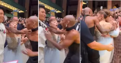 Cynthia Erivo protegi de acosador a Ariana Grande