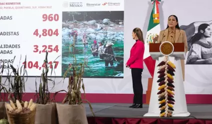 Apoyo a 104 mil familias afectadas por lluvias