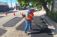 Reparan vialidades en 12 colonias de Hermosillo