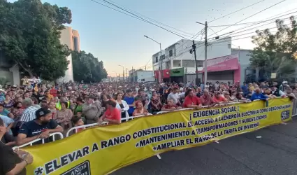 Marchan para ampliar la tarifa de invierno