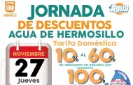 Agua de Hermosillo realizar jornada de descuentos