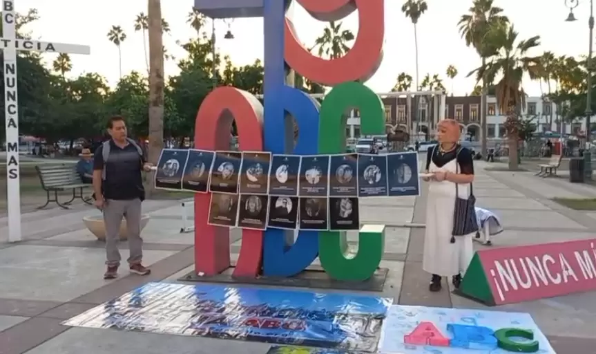 Marcha pacfica "Alto al fuego".