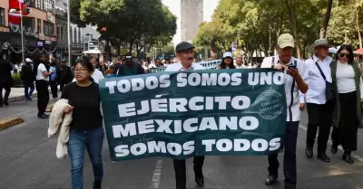 Marcha de militares en retiro.