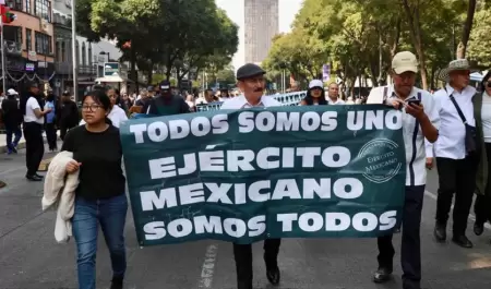 Marcha de militares en retiro.
