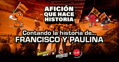 Aficionado pidi a Paulina ser su novia durante final de Naranjeros.