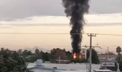 Incendio en la colonia San Benito