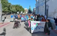 Realizan caminata para concientizar sobre la discapacidad