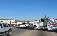 Bloquean carretera de acceso a Nogales; exigen pago de adeudos por reubicaci�n de v�as