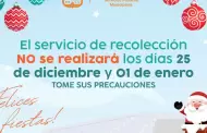 Suspender�n recolecci�n de basura en Hermosillo el 25 de diciembre y 1 de enero