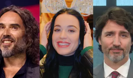 Russell Brand, Katy Perry, Justin Trudeau