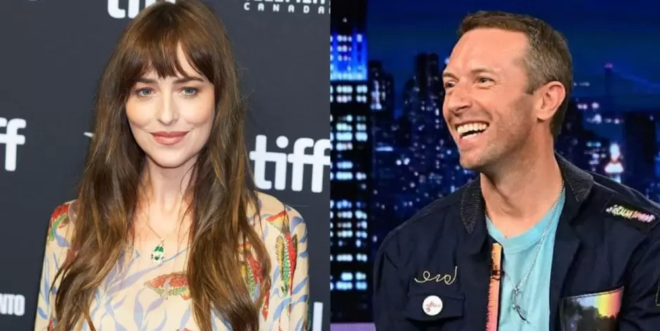 junio - dakota johnson y chris martin