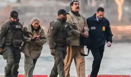 Nicol�s Maduro y su esposa Cilia Flores