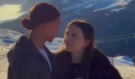 Tahirys Dos Santos y su novia