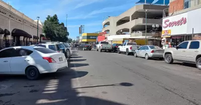 Calle Monterrey, en el Centro de Hermosillo