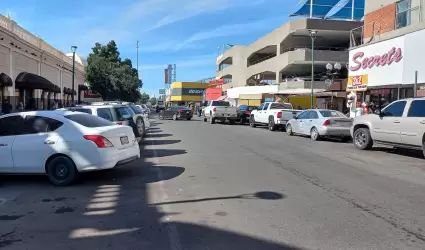 Calle Monterrey, en el Centro de Hermosillo