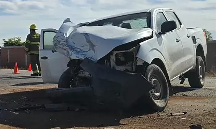 Choque en carretera 100