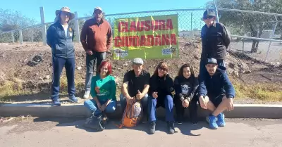 Integrantes de Ciudadan�a Activa rechazan obra en La Sauceda
