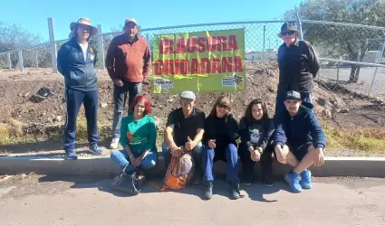 Integrantes de Ciudadan�a Activa rechazan obra en La Sauceda