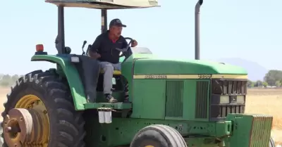 Tractor, cultivo, agricultor