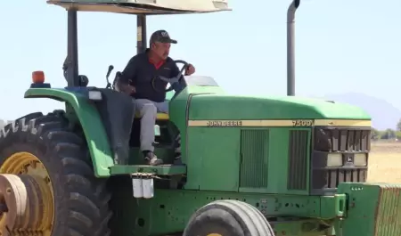 Tractor, cultivo, agricultor