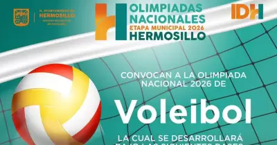 Convocatoria oficial para la etapa municipal de voleibol.