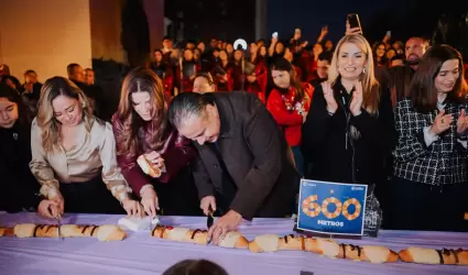 La Rosca de Reyes m�s grande de la H