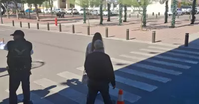 Peatones, calle, cruce